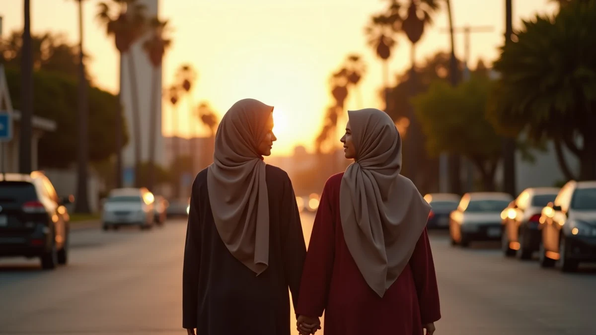 Meeting Muslim Singles in Los Angeles for Marriage and Connection - editorial photograph