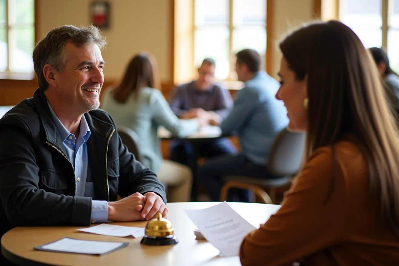 Signs an event will support real conversation - supporting editorial photograph