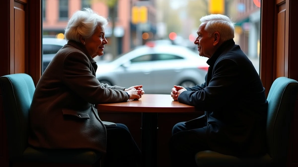 Dating for Widows and Widowers in New York City - editorial photograph